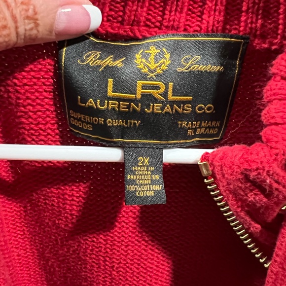 Pre-loved Ralph Lauren sweat shirts with zippers - Picture 3 of 4